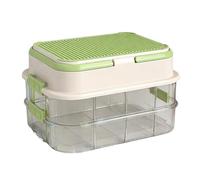 Block Storage Box - Three Layer Organizer, Lid Covered Container, Building Toy Holder | Parents Mothers Storage for Playroom Daycare Preschool Home Apartment