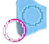 Block Style Cookie Cutter for Fondant, Icing, Cupcake, Cake and Biscuits - Perfect for Making Decorations