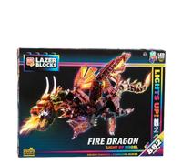 Block Tech Lazer Blocks Fire Dragon Light-Up Building Set - 882 Pcs