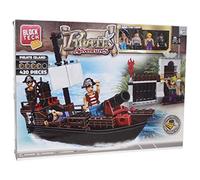 Block Tech Pirate Adventures Pirate Island 420 Pieces Boys Kids Building Block Bricks Set 6+