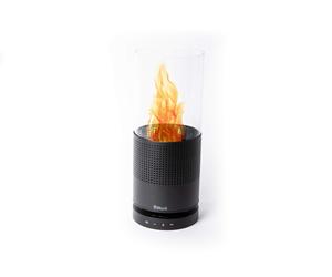Block The Flame wireless Bluetooth speaker with table fire for a cosy atmosphere in black