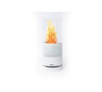 Block The Flame wireless Bluetooth speaker with table fire for a cosy atmosphere in white