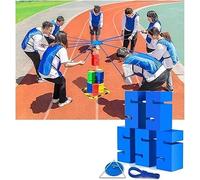 Block Tower Game for Team Building, Outdoor Group Activity, Promotes Communication and Collaboration - Workplace Competition