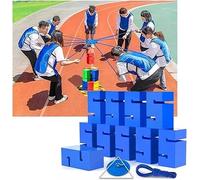 Block Tower Game for Team Building, Outdoor Group Activity, Promotes Communication and Collaboration - Workplace Competition