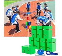 Block Tower Game for Team Building, Outdoor Group Activity, Promotes Communication and Collaboration - Workplace Competition