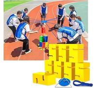 Block Tower Game for Team Building, Outdoor Group Activity, Promotes Communication and Collaboration - Workplace Competition