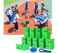 Block Tower Game for Team Building, Outdoor Group Activity, Promotes Communication and Collaboration - Workplace Competition