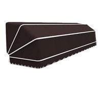 Block Window & Door Canopy Foldable Galvanized Frame Impact-Resistant Outdoor Porch Awning Black 115x60cm - Perfect for Sun Protection & Weather Shielding