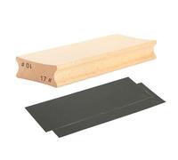 Block with 2pcs Sandpaper for Guitar Guitar Fingerboards Fret Leveling Sanding Wood Block Luthier Tool Sanding Fret Leveling Tool