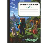 Block World Gaming Composition Notebook: Pixel Adventure Journal | College Ruled Notebook for Gamers, Teens, and Students