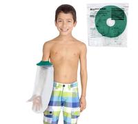 Blocka-wear Waterproof Arm Cover Child for Shower & Bath - Reusable Waterproof Kids Cast Protector Arm Sleeve Made with a Soft, Stretchy Silicone Seal & High Grade PVC Body - Medium, Upgraded Design