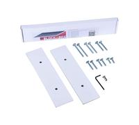 Blockabox - White Coloured Powder Coated Anti Arson Letterbox, Letterbox Cover, Letter Box Blocker, Empty & Void Property, Ideal for Landlords (320mm x 75mm) (White)