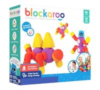 Blockaroo Magnetic Foam Building Blocks - STEM Construction Toy for Girls & Boys, Soft Foam Blocks Develop Early Learning Skills, The Ultimate Bath Toys for Toddlers & Kids - Critter Set