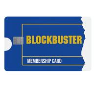 Blockbuster Credit Card Sticker | Transport, Debit Card, Credit Card | Cover & Personalise Bank Cards | Bubble-Free, Slim, Waterproof