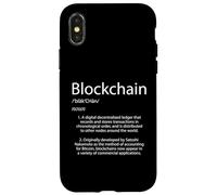 Blockchain Definition Bitcoin Cryptocurrency Case for iPhone X/XS