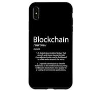 Blockchain Definition Bitcoin Cryptocurrency Case for iPhone XS Max