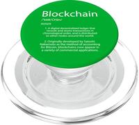 Blockchain Definition PopSockets PopGrip for MagSafe