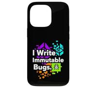 Blockchain Developer Funny I Write Immutable Bugs Case for iPhone 13 Pro