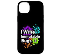 Blockchain Developer Funny I Write Immutable Bugs Case for iPhone 14 Plus