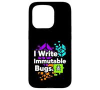 Blockchain Developer Funny I Write Immutable Bugs Case for iPhone 15 Pro