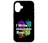 Blockchain Developer Funny I Write Immutable Bugs Case for iPhone 16