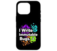 Blockchain Developer Funny I Write Immutable Bugs Case for iPhone 16 Pro