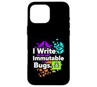 Blockchain Developer Funny I Write Immutable Bugs Case for iPhone 16 Pro Max