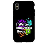 Blockchain Developer Funny I Write Immutable Bugs Case for iPhone X/XS