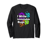Blockchain Developer Funny I Write Immutable Bugs Long Sleeve T-Shirt