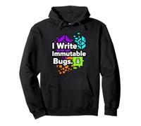 Blockchain Developer Funny I Write Immutable Bugs Pullover Hoodie