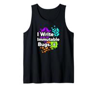 Blockchain Developer Funny I Write Immutable Bugs Tank Top