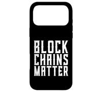 Blockchains Matter Decentralized Cryptocurrency Block Chain Case for iPhone 17 Pro Max