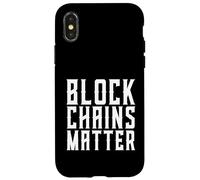Blockchains Matter Decentralized Cryptocurrency Block Chain Case for iPhone X/XS