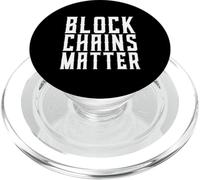 Blockchains Matter Decentralized Cryptocurrency Block Chain PopSockets PopGrip for MagSafe
