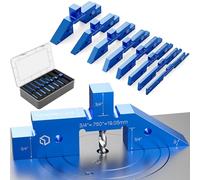 Blockcision Setup Blocks Woodworking Tools - 8 PCS Height Gauge Block Set with Precision Ruler-Marked Bars, Table Saw Accessories