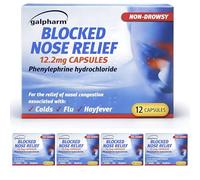 Blocked Nose Relief (4 Pack) 48 Capsules, TDY Bundle Including Cold & Flu + Stuffy Nose Tips Guides