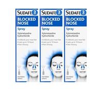 Blocked Nose Spray 15ml x 3 Compatible with Sudafed Fast-Acting Nasal Decongestant, Relieves Stuffy Nose, Cold & Allergy Relief Care with Welari Thank You Card | (3 Pack)