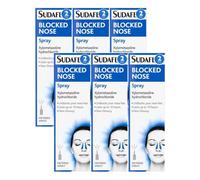Blocked Nose Spray 15ml x 6 Compatible with Sudafed Fast-Acting Nasal Decongestant, Relieves Stuffy Nose, Cold & Allergy Relief Care with Welari Thank You Card | (6 Pack)