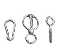 Blocker Tie Ring For Horses Safe Horse Tack Horse Stall & Muck Supplies Stainless Steel Horse Supplies Secure Horse Tie Ring(White)