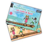Blockflöte lernen mit Lotti & Ben - Band 1 + 2 im Set!: Der leichte Einstieg für Kinder - die kindgerechte Blockflötenschule mit Liedern, Texten, Musik- & Malspielen (inkl. QR-Codes + Audio-Download)