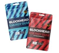 BLOCKHEAD Energy Gum Bundle - Mint (84 Pieces) | 50mg + 100mg Fast-Release Caffeine + Niacin, B1, B5, B6, B12 | Sugar & Calorie Free | Pre-Workout & Endurance | Vegan | Informed-Sport Certified