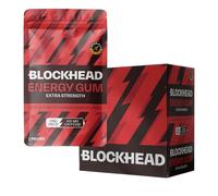 BLOCKHEAD Energy Gum Extra Strength - Mint (84 Pieces) | 100mg Fast-Release Caffeine + Niacin, B5, B6, B12 | Sugar & Calorie Free | Pre-Workout & Endurance | Vegan | Informed-Sport Certified