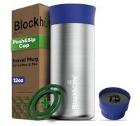 Blockhütte Insulated Cup 354ml hot Drink Flask | Insulated Coffee Mug Stainless Steel | Coffee Travel Cup for hot Drinks up to 8h | Travel Mug Dishwasher Safe with BPA Free Easy Cleaning Lid