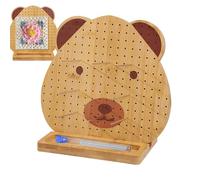 Blocking Board Crochet | Wood Bear Shape DIY Crafting Supplies | Square Knitting Blocking Board,for Crocheters Knitters Mothers Wives Fiber Artists Beginners Professionals Teachers Home