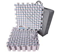 Blocking Mats for Wet and Steam Blocking by Woolove - Set of 9 Marked with Numbers to get Precise Grid - 1 cm Thickness Includes 50 T pins, and Storage Bag