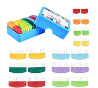 Blocking Pins for Knitting & Crochet, 20Pcs Knit Blocking Combs Set with Storage Box, Stainless Steel Rust-Proof Blocking Pins for Blocking Mats, Crochet & Knitting Projects, Blankets, Scarves