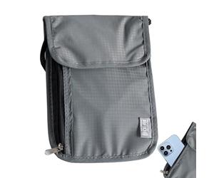 Blocking Pouch - Waterproof Nylon Signal Blocking Bag, Anti-Magnetic Faraday Shielding Vessel, Anti-Theft Credit Card Travel Pouch, Neck Strap Hardware for Women Men Security Gear