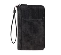 Blocking Travel Document Holder with Zippered Pockets for Cards, Tickets, Cash Unisex Rfids Passports Holder for Travel, Black, Mass Beauty