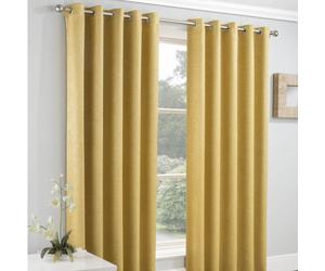 Blockout Eyelet Ready Made Curtains Vogue Choice of Colours and Sizes