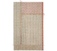 Blockprint Tribal Indian Rug with Embroidery - 150 x 240cm